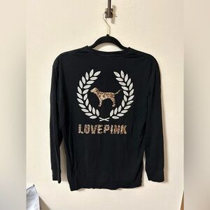 PINK Victoria’s Secret Sequins Long sleeve T-shirt Rose Gold sequins